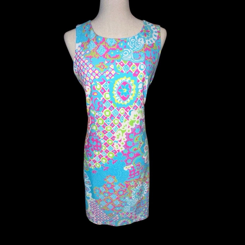 Jude Connally Beth Dress Medium Floral Geometric Jude Cloth Vacation Resort